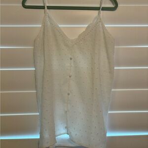 White Blouse Tank Top